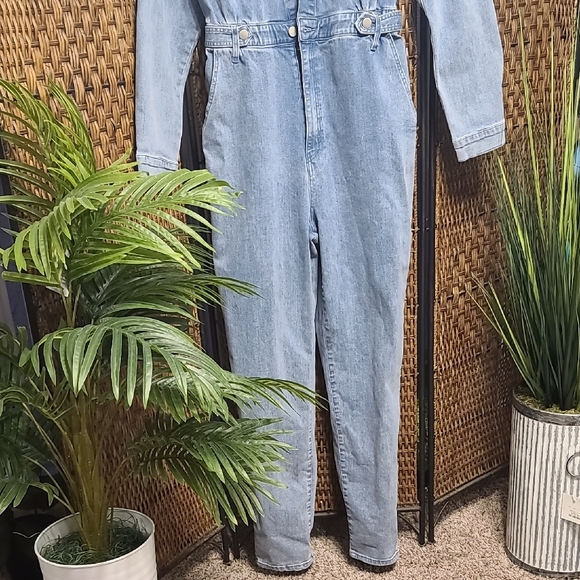 Windsor Light Blue Denim Jumpsuit - Picture 2 of 8